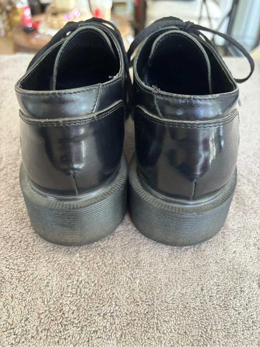 Dr. Martens Black Leather Derby Shoes